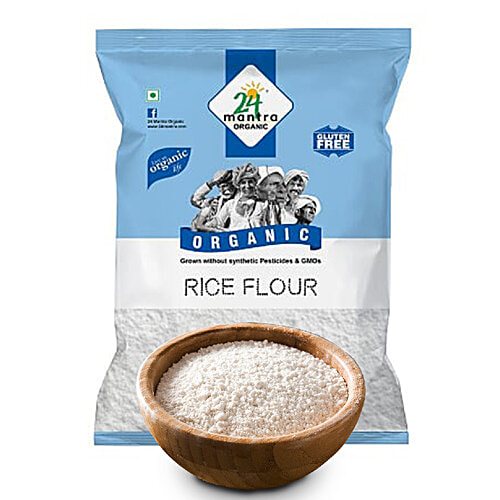 24 Mantra Organic Flour - Rice, 500 g Pouch 