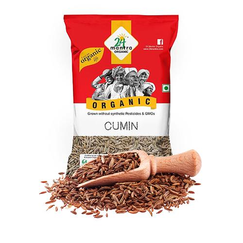 24 Mantra Organic Cumin Seed - Whole, 100 g Pouch 