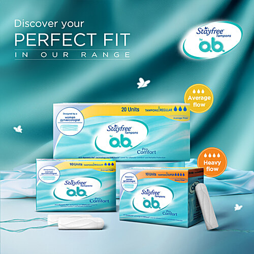 STAYFREE Tampons by ob Reg, 20 pcs Catron Reliable Protection