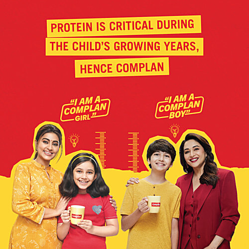 Complan Nutrition Drink Powder - For Kids, Pista Badam Flavour, 500 g  With protein & 34 vital nutrients
