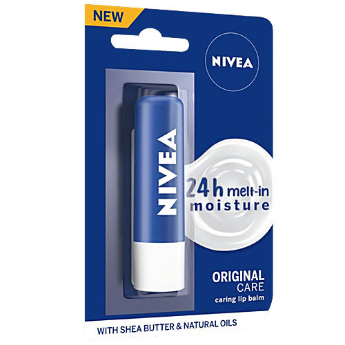 Nivea Caring Lip Balm, 4.8 g Original Care