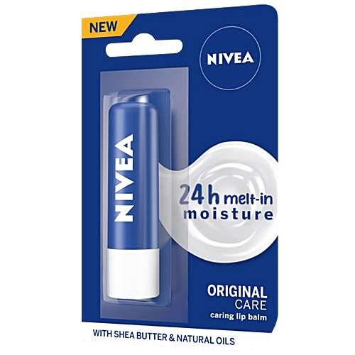 Nivea Caring Lip Balm, 4.8 g Original Care