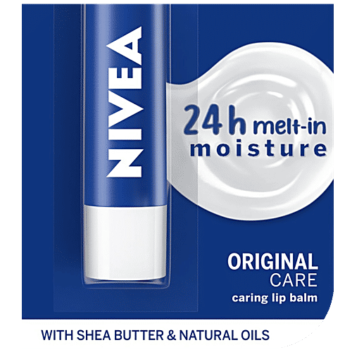 Nivea Caring Lip Balm, 4.8 g Original Care