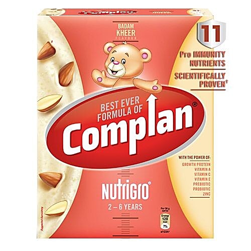 Complan NutriGro for Toddlers - Badam Kheer Flavour, 2-6 Years, 400 g Carton 