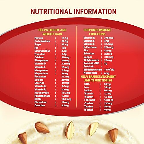 Complan NutriGro for Toddlers - Badam Kheer Flavour, 2-6 Years, 400 g Carton 