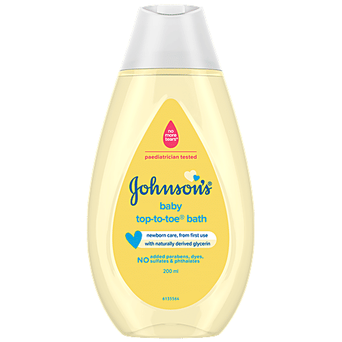 Johnson's baby Baby Wash Top-To-Toe, 200 ml  pH Balanced & Hypoallergenic