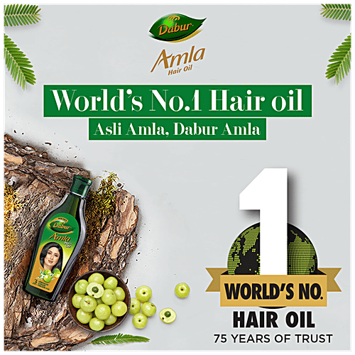 Dabur Amla Hair Oil - For Strong, Long & Thick Hair, 275 ml  