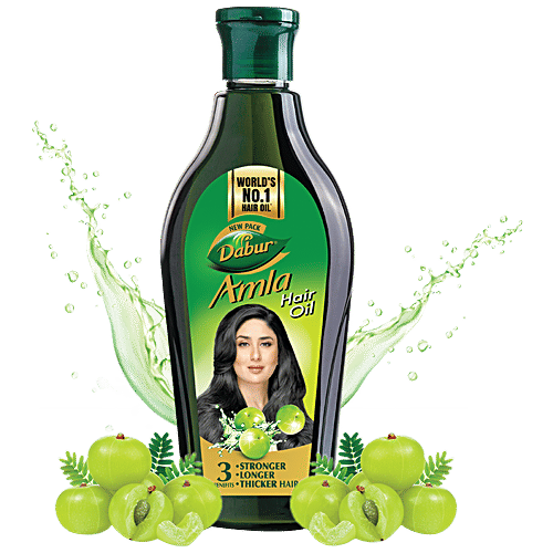 Dabur Amla Hair Oil - For Strong, Long & Thick Hair, 275 ml  