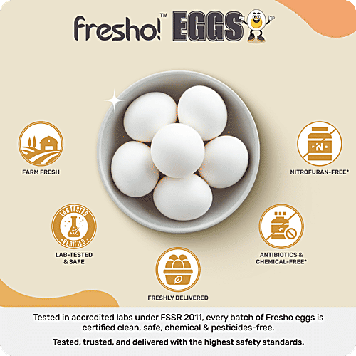 fresho! Farm Eggs, Regular, 6 pcs  