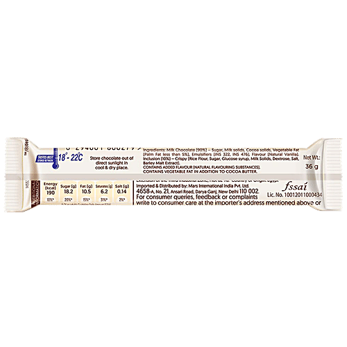 Galaxy Crispy Milk Chocolate Bar, 36 g