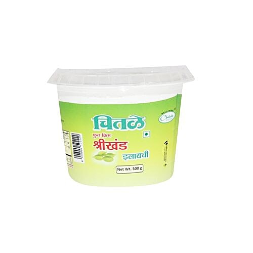 Buy Chitale Dairy Full Cream Shirkhand Elaichi 500 Gm Cup Online at the