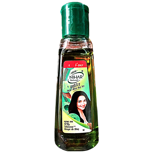 Nihar Shanti - Badam Amla Hair Oil, 28 ml Bottle 