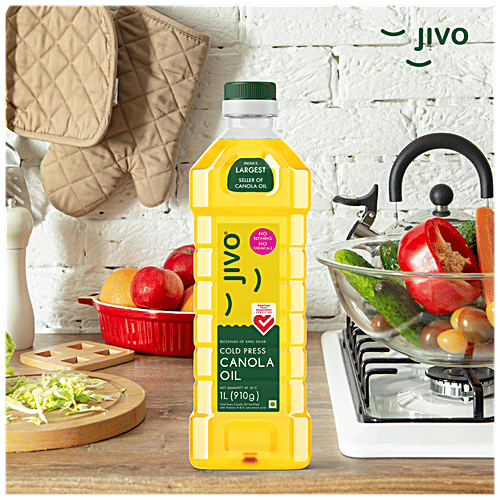 Jivo  Canola Oil - Cold Pressed, 1 L  