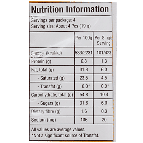 Tiffany Cream Wafers - Orange Flavored, 75 g  
