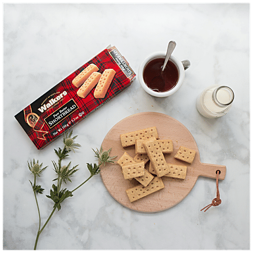 Walkers Shortbread - Pure Butter, 150 g Pure Butter
Traditional Recipe
Crumbly Texture