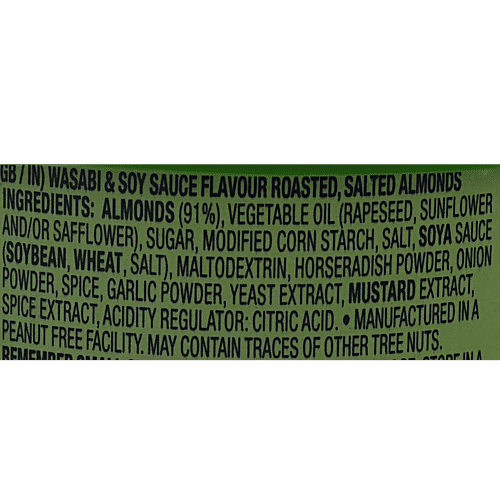 Blue Diamond Almonds - Wasabi & Soy Sauce, 150 g Box 