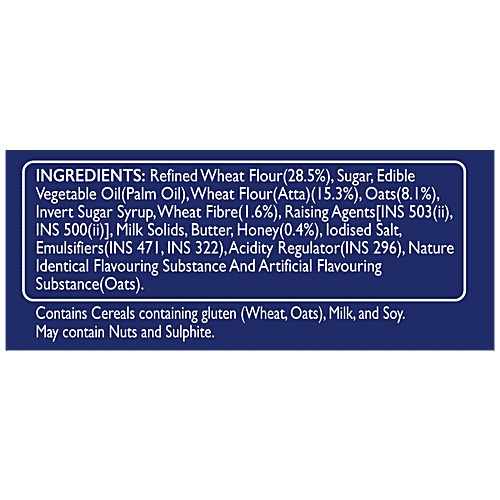McVitie's Oat Cookies With Goodness Of Honey, 120 g Carton Goodness of Oats & High in Fibre
