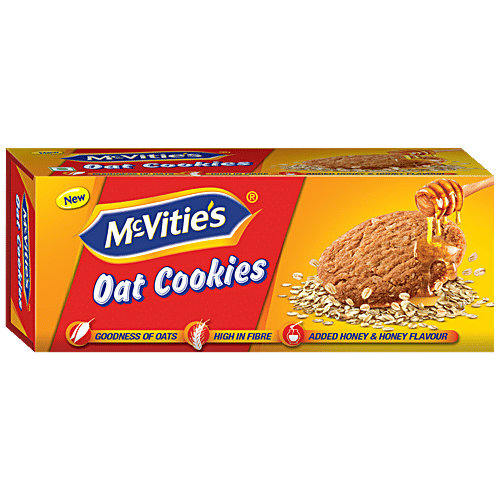 McVitie's Oat Cookies With Goodness Of Honey, 120 g Carton Goodness of Oats & High in Fibre
