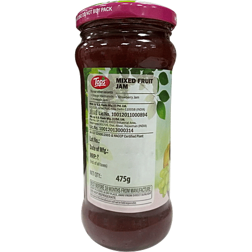 Buy Tops Jam Mix Fruit 475 Gm Bottle Online at the Best Price of Rs 131.75 bigbasket