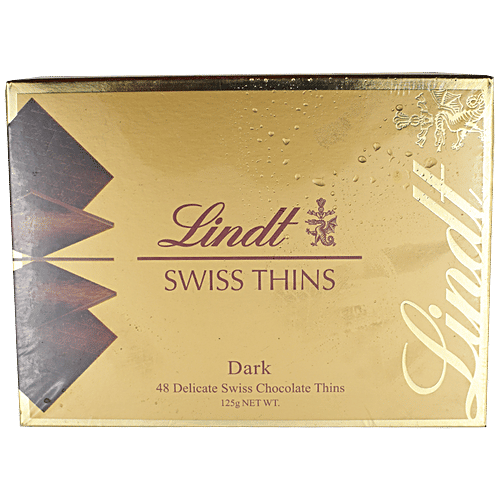 Lindt Chocolate - Swiss Thins Dark, 125 g  