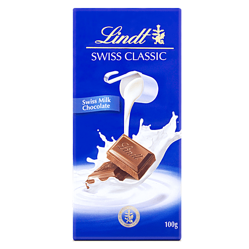 Lindt Swiss Classic Milk Chocolate, 100 g  Smooth and Creamy
 Indulgent Swiss Chocolate