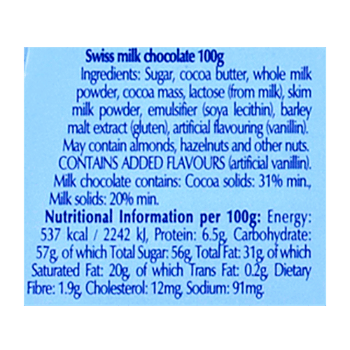 Lindt Swiss Classic Milk Chocolate, 100 g  Smooth and Creamy
 Indulgent Swiss Chocolate