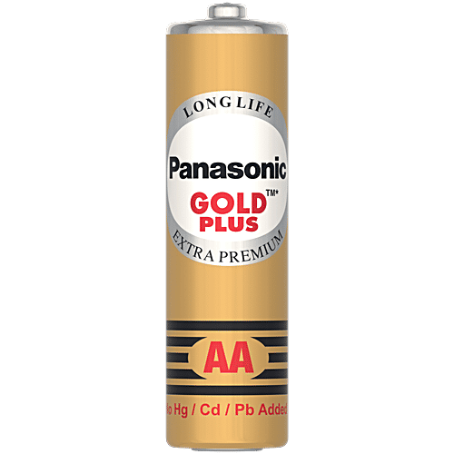 Panasonic Carbon Zinc AA Battery - Gold Plus, 10 pcs
