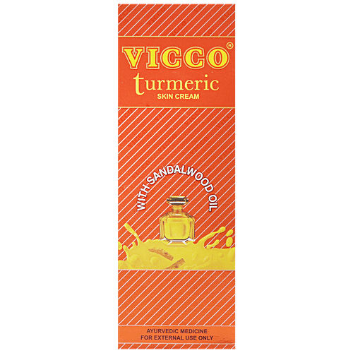 Vicco  Turmeric Skin Cream - Sandalwood Oil, 70 g  