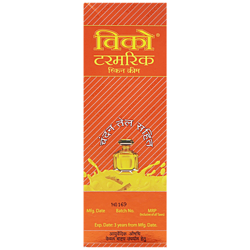 Vicco  Turmeric Skin Cream - Sandalwood Oil, 70 g  