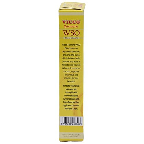 Vicco Turmeric WSO Skin Cream - Ayurvedic Medicine, 30 g