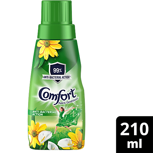 Comfort After Wash Anti-Bacterial Fabric Conditioner, 210 ml Bottle 99% Anti-Bacterial Action