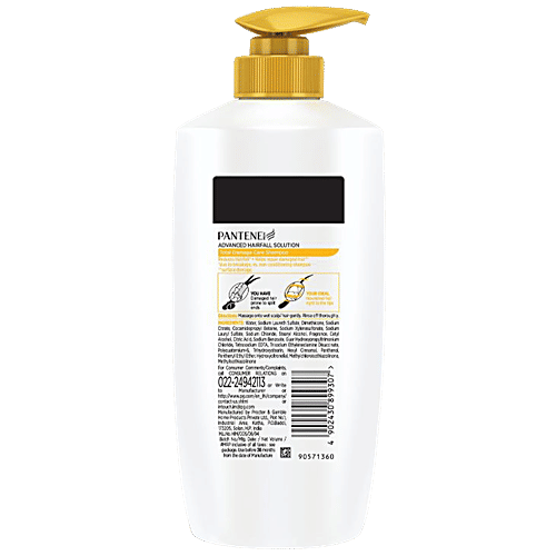 Pantene Advanced Hairfall Solution Hair Shampoo - Total Damage Care, 650 ml