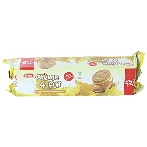 Dukes Biscuits - Cream 4 Fun (Pineapple Flavor), 150 g Pouch 