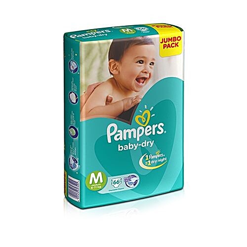 pampers baby dry medium