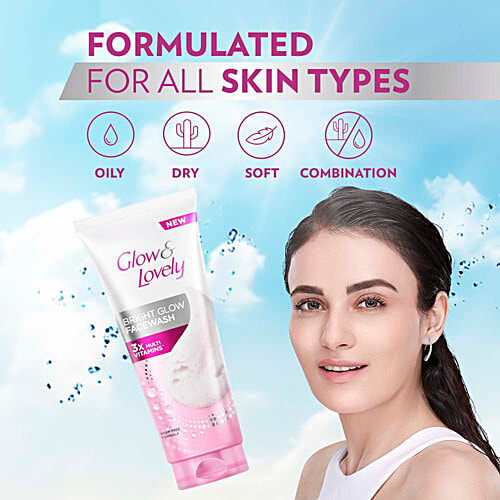 Glow & Lovely Bright Glow Face Wash, 50 g