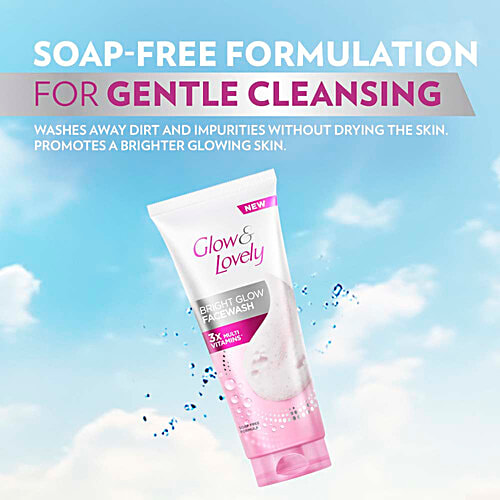 Glow & Lovely Bright Glow Face Wash, 50 g