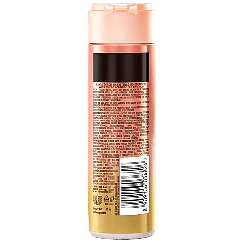Lakme Peach Milk Intense Moisturizer Lotion, 60 ml Skin Barrier Repair