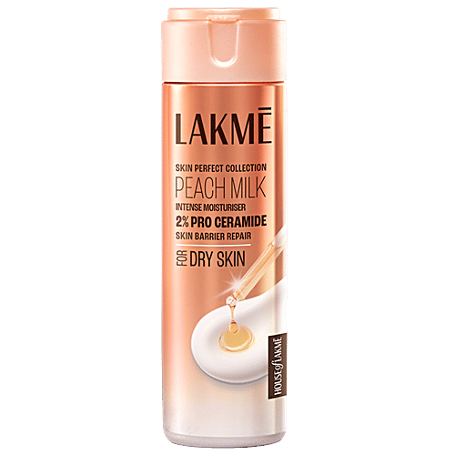 Lakme Peach Pro Ceramide Intense Moisturizer - For Dry Skin, Normal Skin & Sensitive Skin, 120 ml For Skin Barrier Repair