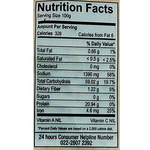 Ganesh Papad Punjabi Masala Special, 250 g Pouch Zero Cholesterol