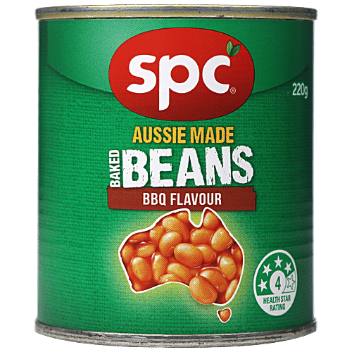 Spc Baked Beans - BBQ Flavour, Rich In Protein & Fibre, 220 g  
