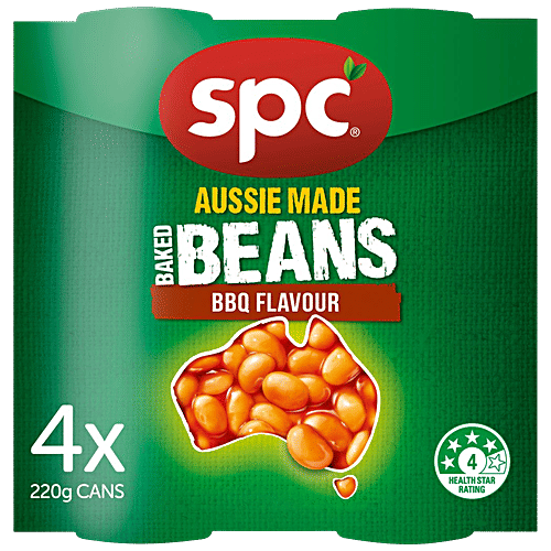 Spc Baked Beans - BBQ Flavour, Rich In Protein & Fibre, 220 g  