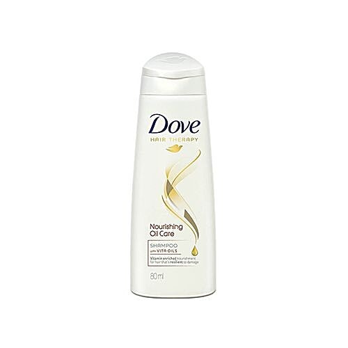 Dove Hair Therapy Nourishing Oil Care Shampoo - with Vita Oils, 80 ml  Vitamin Enriched Nourishment