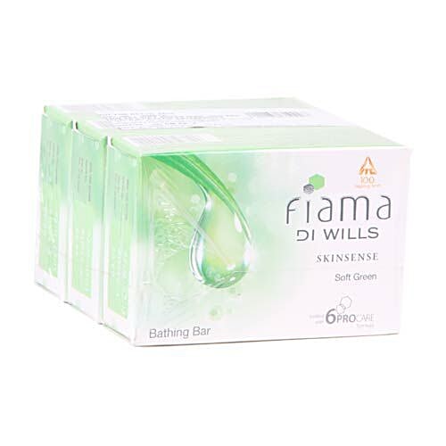 Buy Fiama Bathing Soap Skinsense (Soft Green) Online at Best Price of