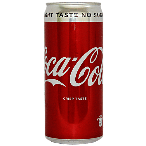 Coca Cola Diet Soft Drink - Carbonated Water, 300 ml Can Light Taste, No Sugar