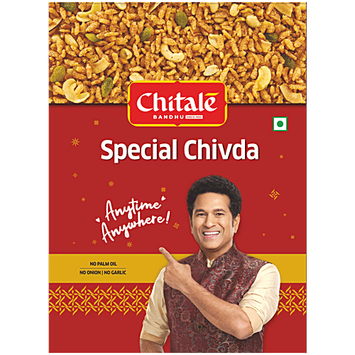 Chitale Bandhu Special Chivda, 200 g No Garlic & Onion, Made with Refined Groundnut Oil, Perfect Balance of Savoury & Spicy Flavours