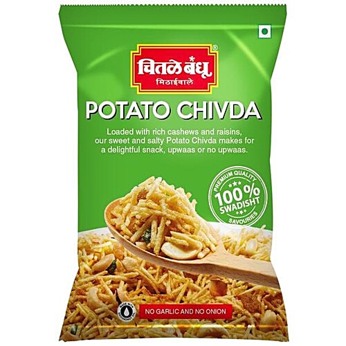 Chitale Bandhu Potato Chivda - Sweet & Salty, 200 g Pouch No Garlic & No Onion