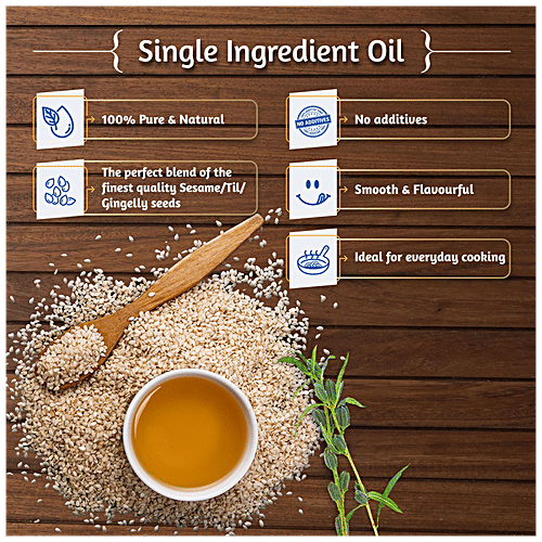 Tilsona Gold Gingelly/Til Sesame Oil, 5 L Jar 