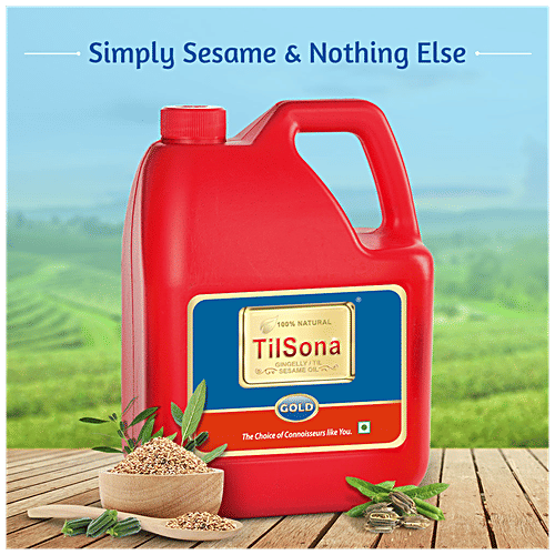 Tilsona Gold Gingelly/Til Sesame Oil, 5 L Jar 
