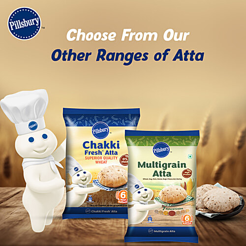 Pillsbury Atta/Godihittu - Gold, 5 kg Pouch Atta, Aata