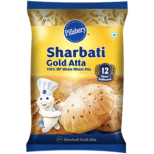 Pillsbury Atta/Godihittu - Gold, 5 kg Pouch Atta, Aata
